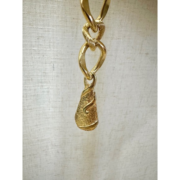 Vintage Gold Tone Multi Strand Layered Chain Belt Statement Accessory Wrap - Picture 4 of 16